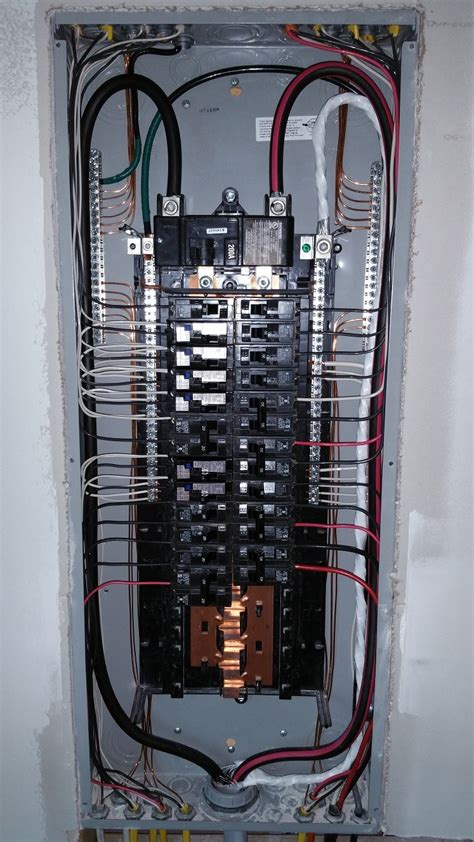 200 amp electrical panel distance